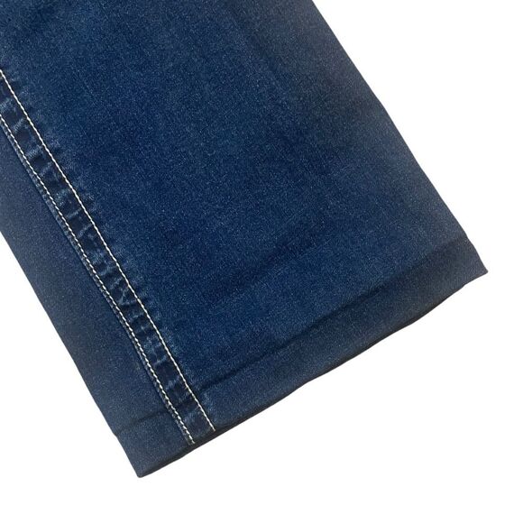 Rue 21 Premiere Mid Rise Boot Cut Jeans Juniors Size 7/8 Regular Embellished - Picture 4 of 7